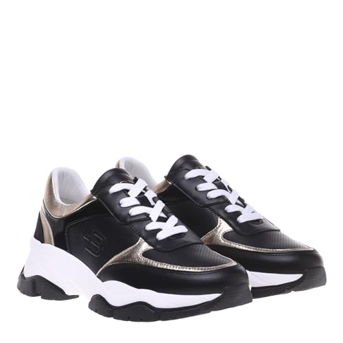 Basket Baldinini femme en cuir noir pointure 37.5 de style luxe
