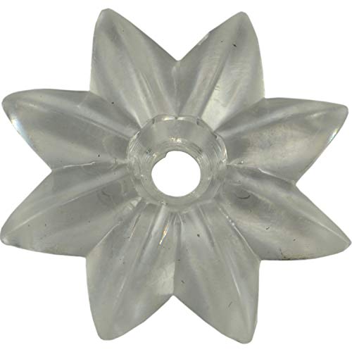 Image of Hard-to-Find Fastener 014973157098 Clear Rosette Mirror Hardware, 1-1 /2-Inch