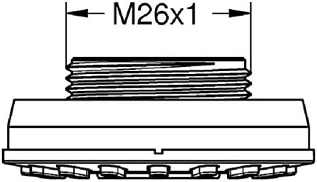Close-up of GROHE aerator and specialized wrench