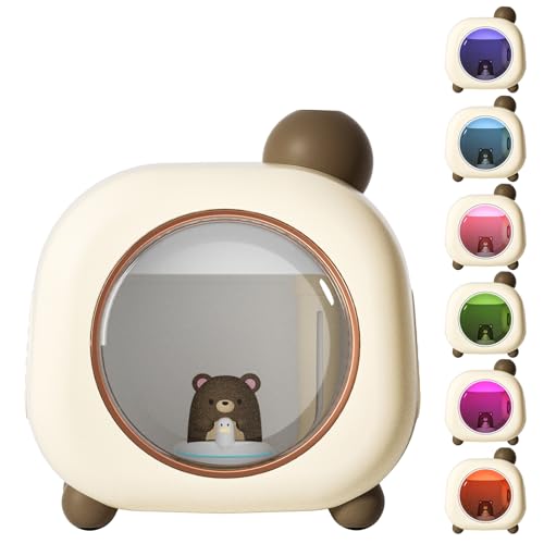 Humidificador de aire portátil de 500 ml para dormitorio de bebé, humidificador de dibujos animados para niños