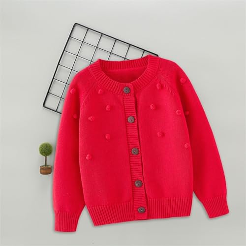 Toddler Boys Girls Cardigan Sweater Autumn/Winter Solid Color Knitted Jacket Party Birthday School 2t Sweatshirt2