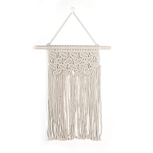 Cortina de pared tejida de algodón con borlas para salón 2