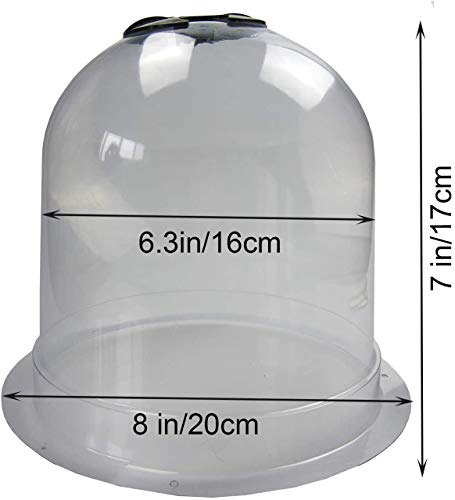 Syitcun Plant Covers Winter 15 Pack Dome Plant Cloth Covers Freeze Protection Reusable Greenhouse Plastic For Outdoor Plants From Animals(8" Diam. X 7" Height) #TOP2