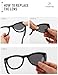 ThunderClap POLARIZED Replacement Lenses Compatible with Ray-Ban Meta Wayfarer RW4008 53mm | RW4012 Wayfarer(Gen 2) 53mm Smart Glasses - Grey Photochromic