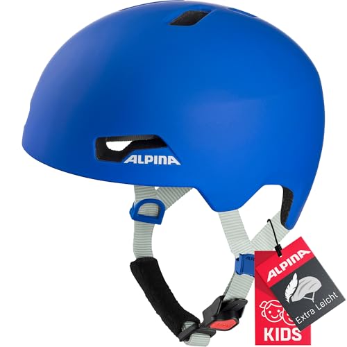 ALPINA Hackney Kinderfahrradhelm, royal-Blue matt, 51-56 cm – Ansicht 1