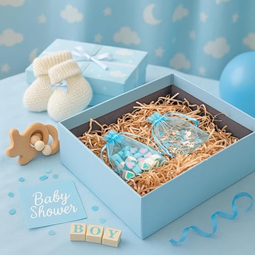 Image of Bezall 100pcs Drawstring Organza Jewelry Candy Pouch Party Wedding Favor Gift Bags (3x4, Lake Blue)