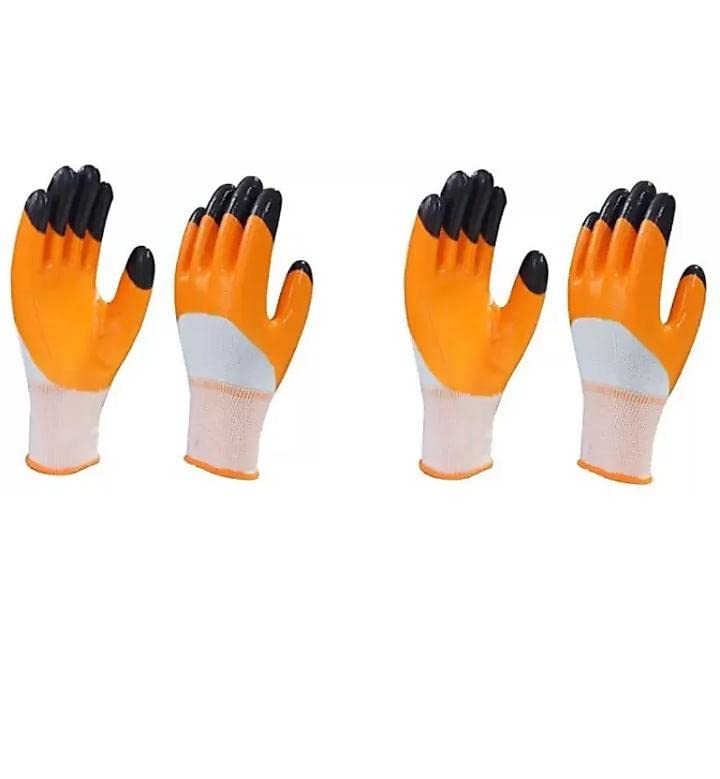 Garden craft Gardening Gloves, Cut Proof Garden Gloves, Anti Cut Resistant Gloves (Orange/Black) 2 PAIR (B0BYXJX7VT) Amazon Price History, Amazon Price Tracker