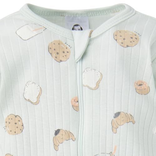 Image of Gerber baby-girls Baby Unisex 2-pack 2-way Zip Textured Sleep 'N Play