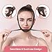 Graphene Double Chin Reducer for Face Lift,Adjustable Chin Strap For Sleeping,Double Chin Eliminator for Women,V Line Lifting Mask,V-Line Mask,V-Shaped Face Mask,Black