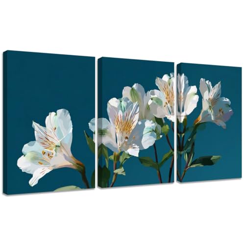 Fleur DIY diamond painting pour salon kit broderie diamant 3 toiles 45x60