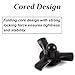 BE-TOOL 100 Pcs Trifold Rivets Aluminum Alloy Pop Rivets Assortment Kit Black Folding Blind Rivets for Industries Automobiles Kayak Sailboat