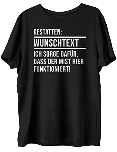 DesFoli T-Shirt Berufe Gestatten ich Sorge dafür, DASS der Mist Hier funktioniert individuell gestalten Unisex (XL) Cover