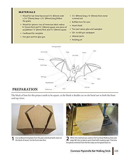 Carving Creative Walking Sticks and Canes: 13 Projects to Carve in Wood (Fox Chapel Publishing) Step-by-Step Instructions, Stickmaking Tips, Finishing, and More, for Carvers from Beginner to Advanced - Image 9