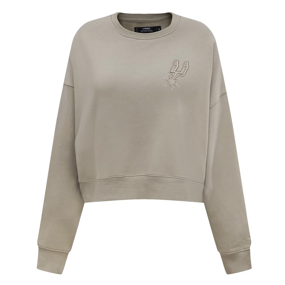 Sudadera Pro Standard NBA FLC crewneck pardo de mujer talla XL de algodón 8