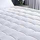 Utopia Bedding Queensize-Matratzenauflage, gesteppter erstlassiger Matratzenschoner, mit tiefer Tasche, dehnbar auf bis zu 40,6 cm, schön ausgepolsterte Pillowtop-Matratzenauflage (152,4 x 203,2 cm