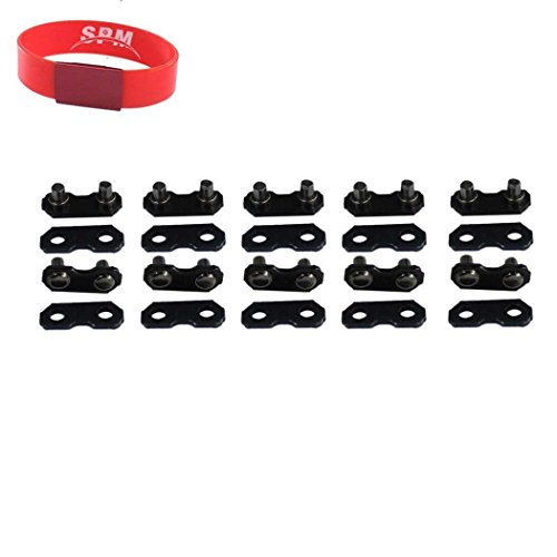 SPM 10 Pack 3/8" Chainsaw Chain Repair Kits for 3/8-LP Type 91 Master Link Tie Straps