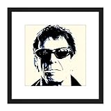 Artery8 Lou Reed Smoking Musician Rock Star Legend 8X8 Inch 