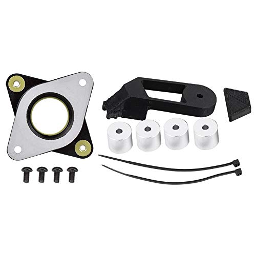Lysee 3D Printer Parts & Accessories - with M3 Screw Cr-10 3D Printer(Pack of 3) with Y Axis Wire Retrain CR-10 Metal Solid Bed Mount Strain Relief Bracket - (Color: Silver Black)