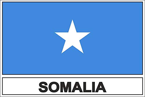 Akachafactory Autocollant Sticker Drapeau SOM Somalie