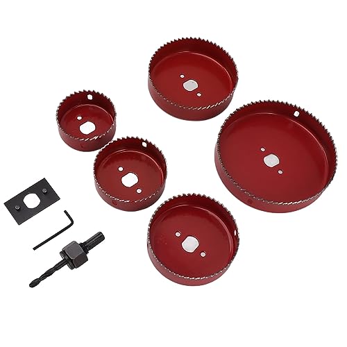 Set de 8 piezas sierra de corona con broca central de aleación miniatura 5
