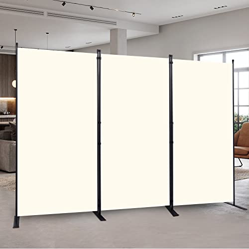 Image of Room Divider 3 Panel-102''Wide,6FT Room Dividers and Folding Privacy Screen