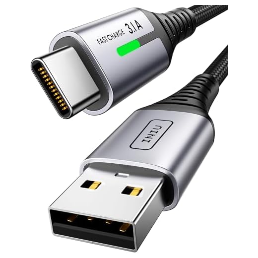 INIU Cable USB Type-C, cable USB C [2M] 3,1A QC 3,0 Tipo C Cable Type C Rapida, Aleación Trenzado de Nylon Cable USB Type C Compatible con iPhone 15 Samsung S21 Note20 Huawei Xiaomi Google iPad ECC.