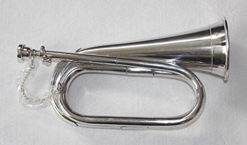 OSWAL Brand New Tuneable Army,Military Bugle Nickel Plated With Free Hard Case+M/P