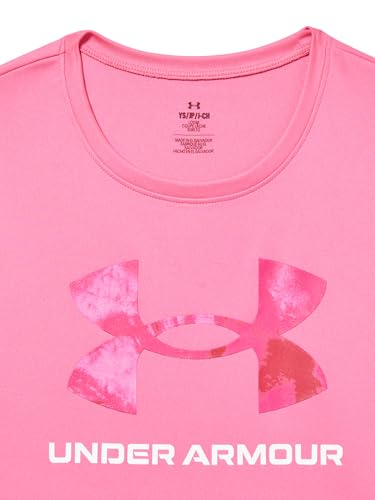 Under Armour Girls Tech Big Logo Print Short Sleeve T Shirt2