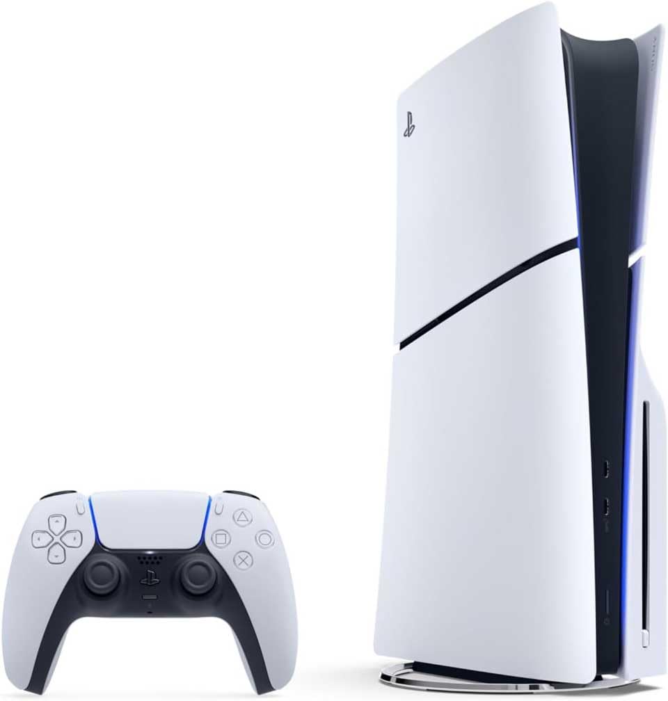 Sony, Console PlayStation 5 Édition Standard 1 To avec lecteur Blu-​ray 4K, SSD Ultra-​Rapide, Audio 3D, Ray Tracing, 1 Manette DualSense avec Retour Haptique et Gâchettes Adaptatives, Couleur : Blanche