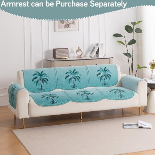 Image of HOKIPO HeavenHue Sofa Cover 3 Seater for Seat & Back, Island Breeze