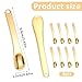 8 PCS Metal Makeup Spatula Tool, Mini Skin Care Spatula Lotion Spatula, Cosmetic Spatula Applicator, Reusable Beauty Spatula for Cream, Lotion and Mask (Silver Gold Rose Gold)