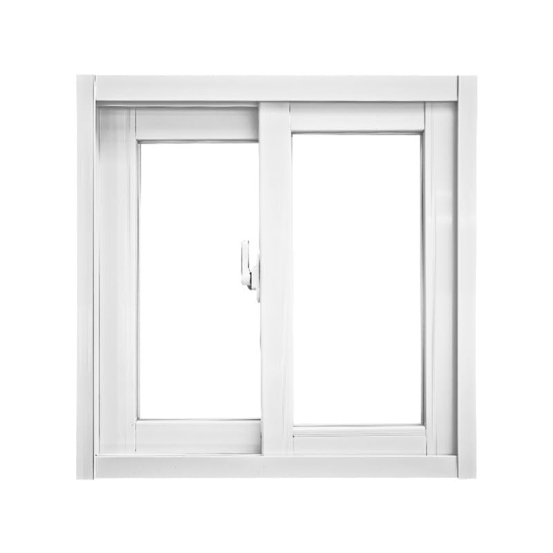 Ventana de repuesto de aleación de aluminio con persianas deslizantes de aislamiento acústico, color blanco, 90 x 40 cm