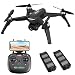 Brushless Drone with 2K FHD Camera Live Video,JJRC X5 40mins(20+20) Long Flight Time Quadcopter,5G WiFi FPV Drone for Adults,GPS Return Home,Follow Me,Long Control Range(Black)