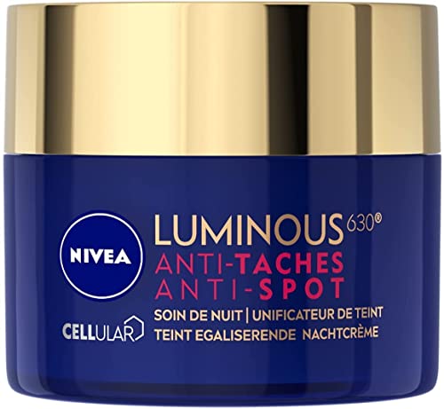 CELLULAR Luminous 630 夜间护理(1 x 50 毫升)、抗色素斑晚霜、富含 Luminous360® 和透明质酸的面部护理