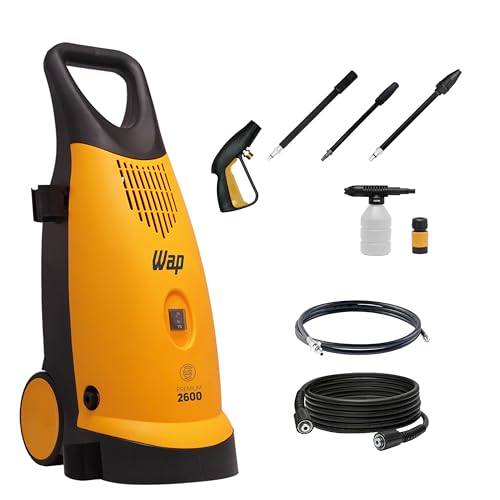 WAP Desobstruidora e Lavadora de Alta Pressão PREMIUM ULTRA 2600, 360L/h, Motor de Indução e Bico Regulável, 1900W 127V