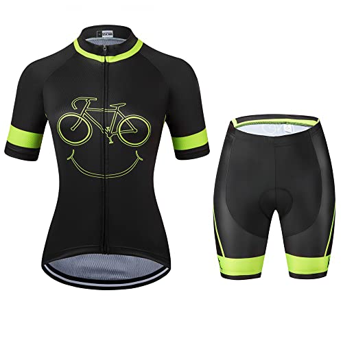 Maillot de cyclisme femme et cuissard d'été rembourré du XS au 5XL