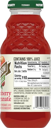 Image of R.W. Knudsen Organic Cranberry Pomegranate Juice, 8 fl oz (12 Pack)