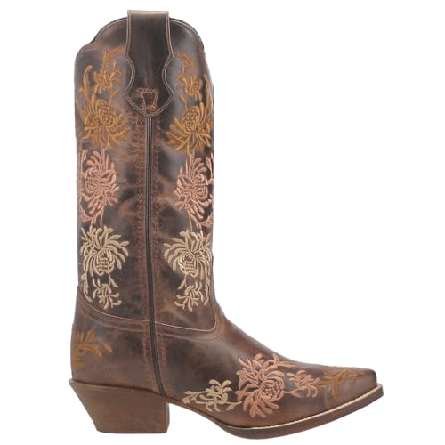 Laredo Tobacco Sylvan Snip Toe 12 inch Women's Western Boots 54271
