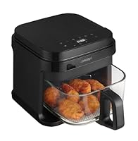 Heißluftfritteuse GLASS & FAST 5,5 L FR5500, Schwarz