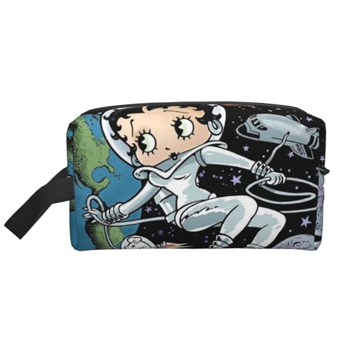 ベティブープ (2) 化粧ポーチ トイレタリーバッグ トラベルバッグ 軽量 ミニポーチ おしゃれで かわいい 化粧品収納袋 人気 アニメ ユニセックス 男女兼用