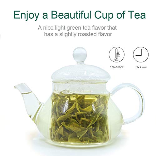 Fullchea - Longjing Tea - Dragonwell Tea - Chinese Green Tea Loose Leaf - First Grade - Natural Lung Ching Dragon Well - 8Oz / 226G #TOP2