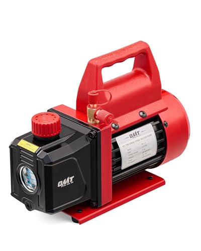 Orion Motor Tech Vacuum Pump 4.5 cfm 1/3 hp HVAC Single Stage Vacuum Pump for R12 R22 R134a R410a R502 Auto AC Vacuum Pump Kit for Automotive Air Conditioner Resin Degassing & More