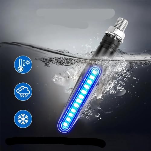 Clignotants moto LED 12V queue clignotant dynamique eau courante - 4