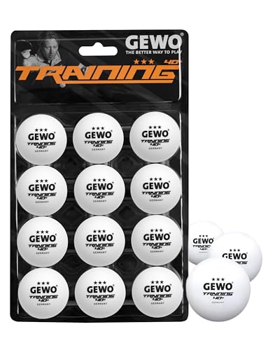GEWO Tischtennisbälle Training 40+ - 3 Sterne Tischtennis-Ball...