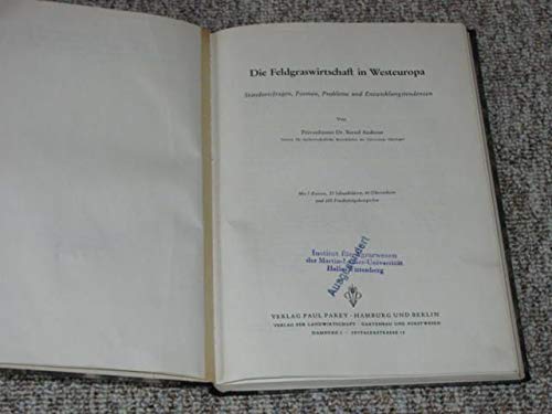 Die Feldgraswirtschaft in Westeuropa.