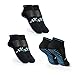 DAPPER RACING - Pack de 3 paires de chaussettes SIMRACING avec silicone antidérapant sur la semelle, adhérence optimale sur les talons et les pédales de conduite, tissu respirant et confortable.