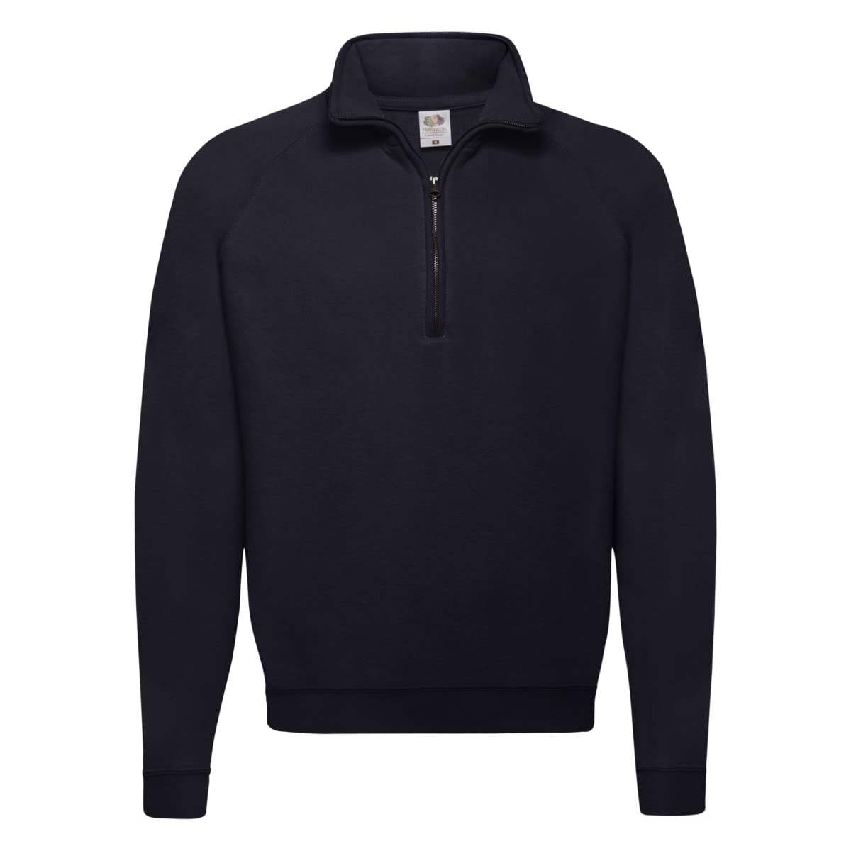 Fruit of the Loom 62114 Classic 80/20 Zip Neck Sweatshirt - Deep Navy - XL