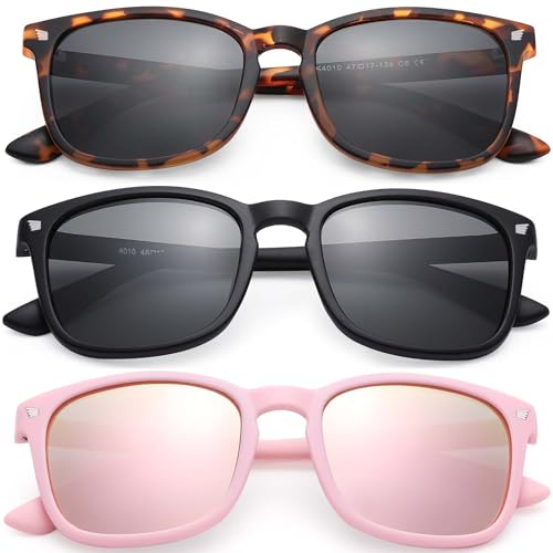 GLARDEFE Kids Sunglasses Polarized - Flexible Youth Glasses for Toddler Girls Boys Age 3-12(Matte...