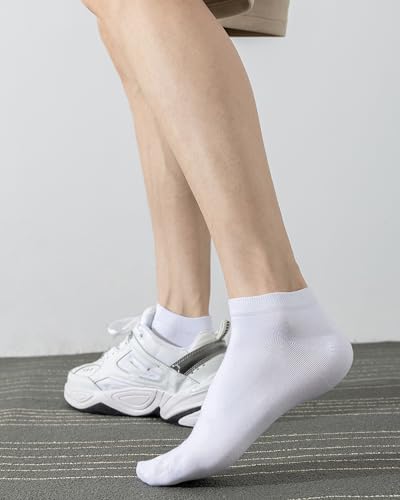 Image of DarkCom Low Cut Ankle Socks for Women and Men, 8 Pairs Thin Cotton Socks