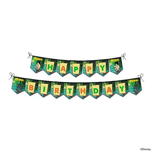 Image of PRETTY UR PARTY The Jungle Book Party Decorations Kit-80 Pcs Includes Banner,Balloons,Thank You,Centerpiece,Danglers,Jungle Book Party Supplies,Mowgli Birthday Decor,Bday Banner For Girls Boys Kids